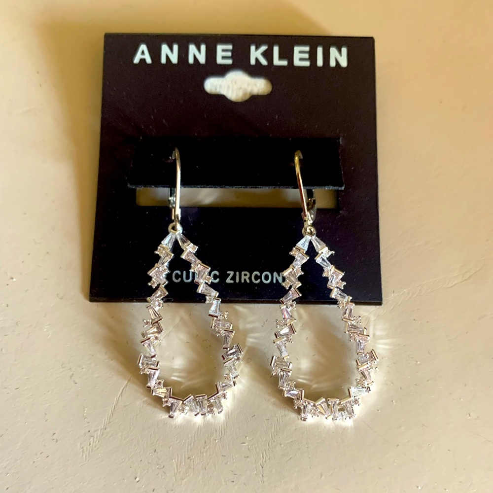 NWT- Anne Klein Cubic Zirconia Earrings